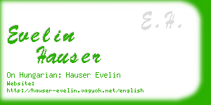 evelin hauser business card
